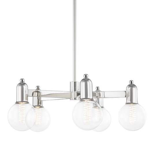 Bryce Chandelier in Polished Nickel Finish