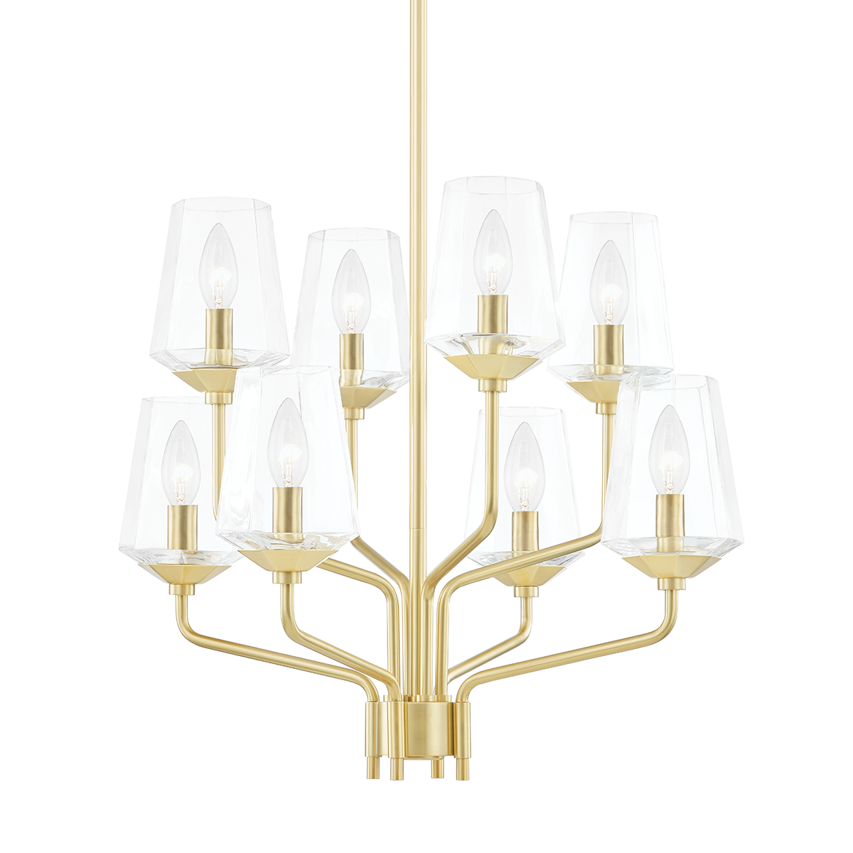 Kayla Chandelier in Aged Brass Finish