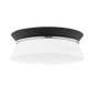 Cath Flush Mount in Polished Nickel/black Finish