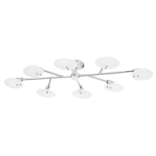 Giselle Semi Flush in Polished Nickel Finish