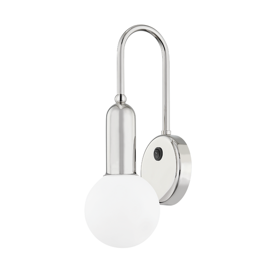 Gabby Wall Sconce in Polished Nickel Finish