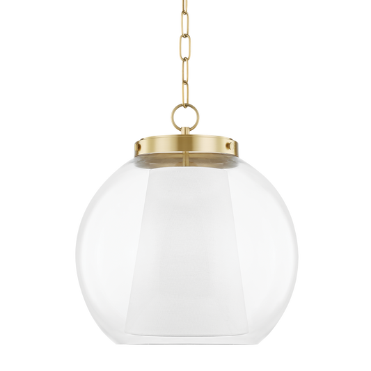 Sasha Pendant in Aged Brass Finish