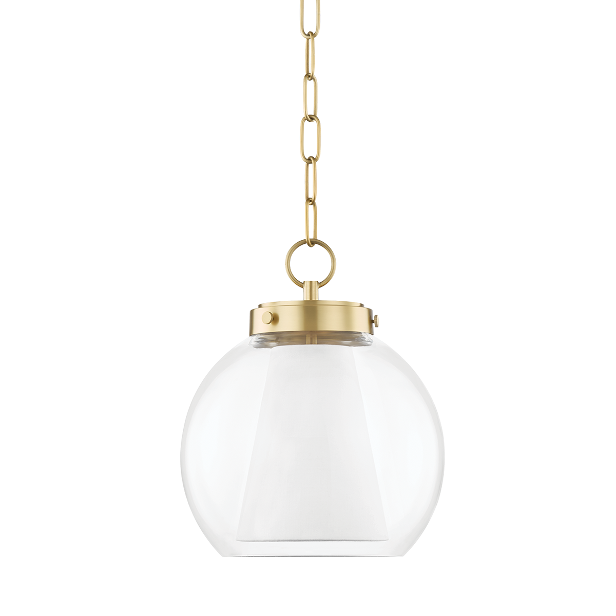 Sasha Pendant in Aged Brass Finish