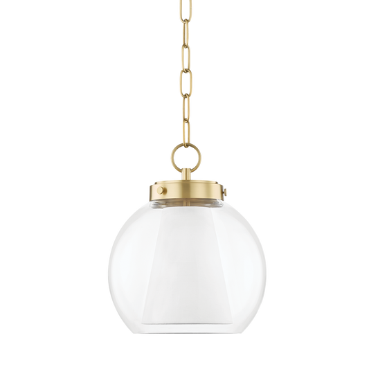 Sasha Pendant in Aged Brass Finish