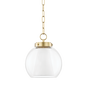 Sasha Pendant in Aged Brass Finish