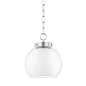 Sasha Pendant in Polished Nickel Finish