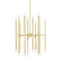 Dona Chandelier in Aged Brass Finish
