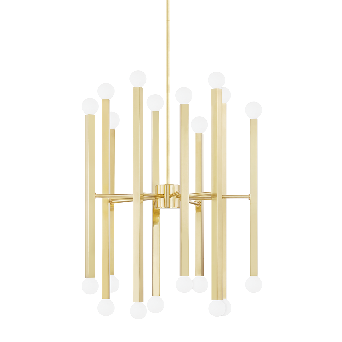 Dona Chandelier in Aged Brass Finish