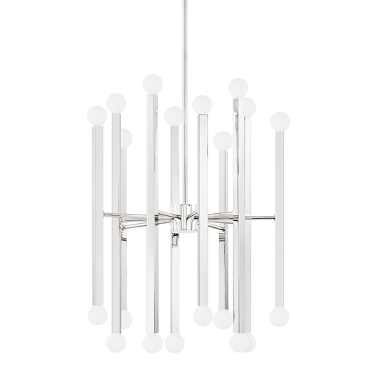 Dona Chandelier in Polished Nickel Finish