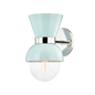 Gillian Wall Sconce in POLISHED NICKEL/CERAMIC GLOSS ROBINS EGG BLUE Finish