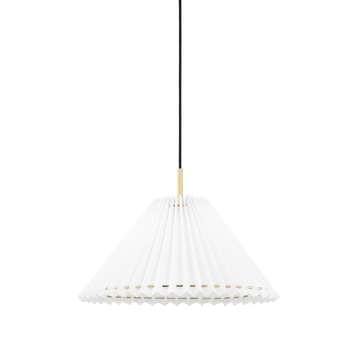 Demi Pendant in Aged Brass Finish