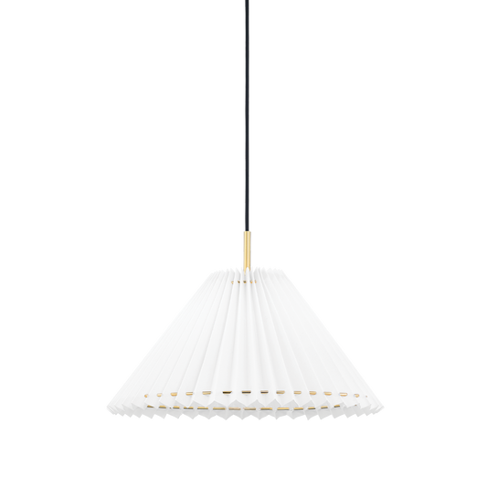 Demi Pendant in Aged Brass Finish