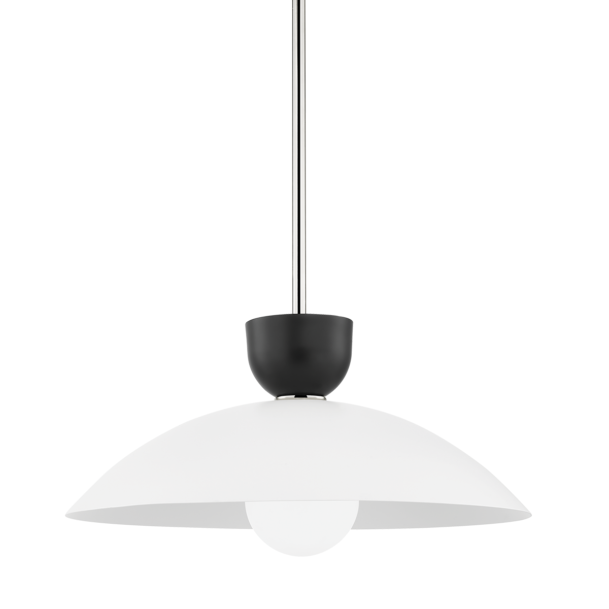 Whitley Pendant in Polished Nickel Finish