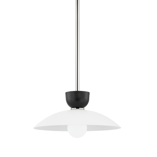 Whitley Pendant in Polished Nickel Finish