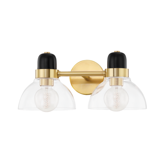 Camile Bath and Vanity in Aged Brass Finish