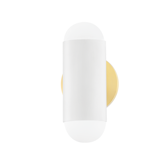 Kira Wall Sconce in Aged Brass/soft White Combo Finish