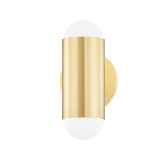 Kira Wall Sconce in Aged Brass Finish