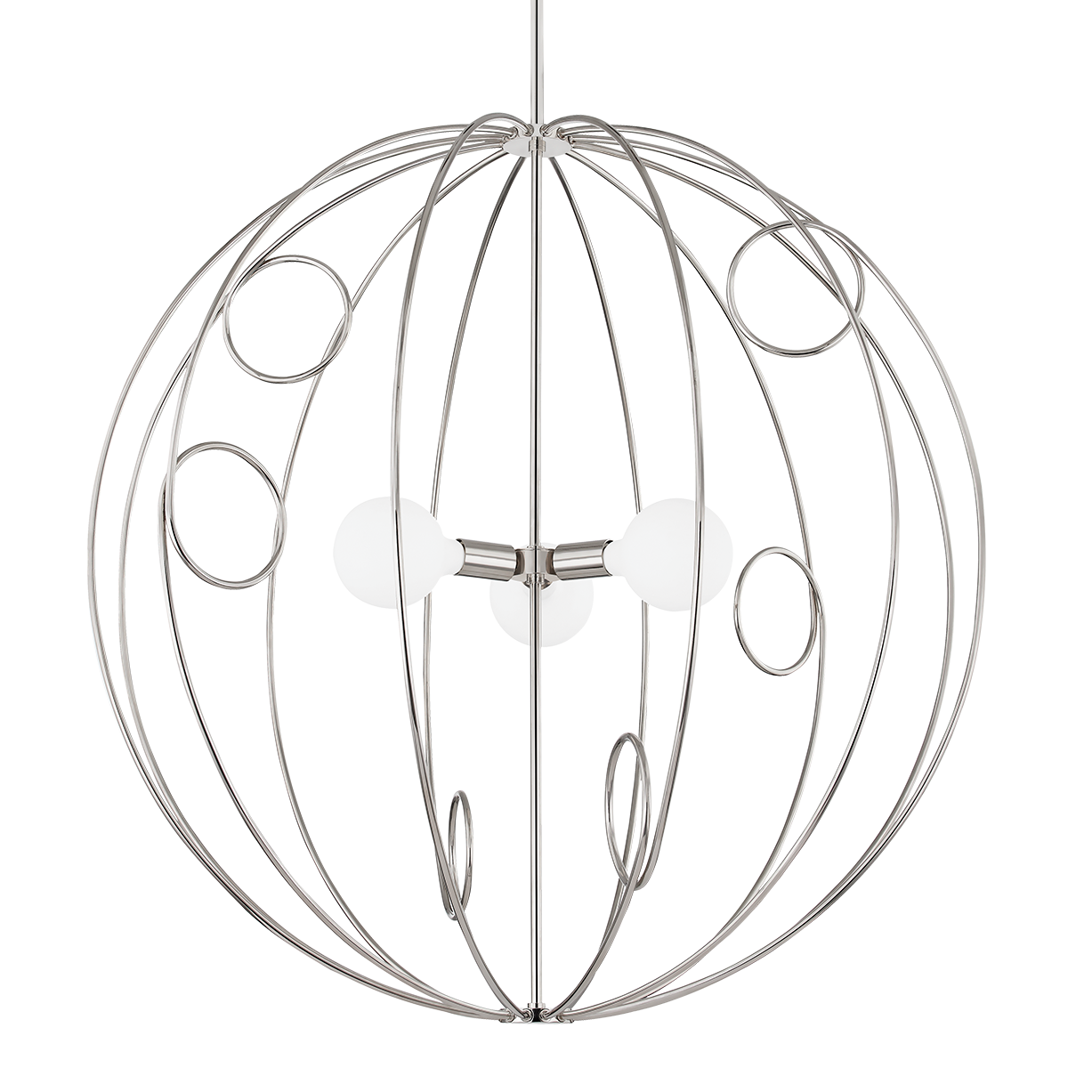 Alanis Chandelier in Polished Nickel Finish