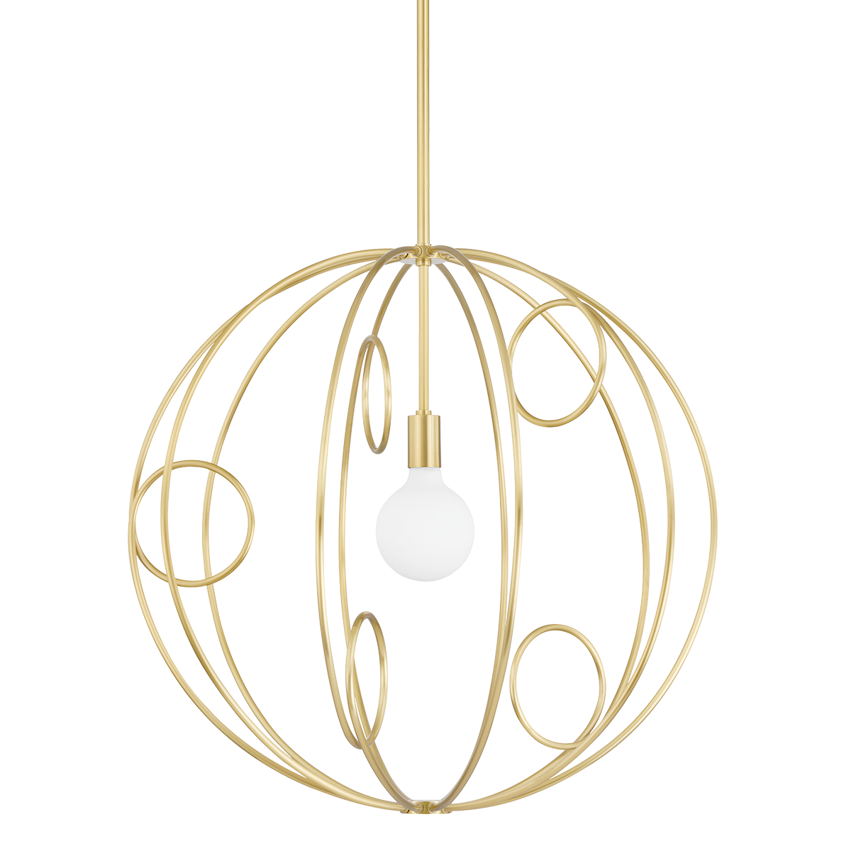 Alanis Pendant in Aged Brass Finish