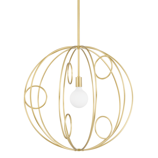 Alanis Pendant in Aged Brass Finish