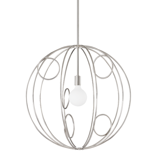 Alanis Pendant in Polished Nickel Finish