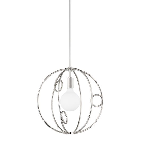 Alanis Pendant in Polished Nickel Finish