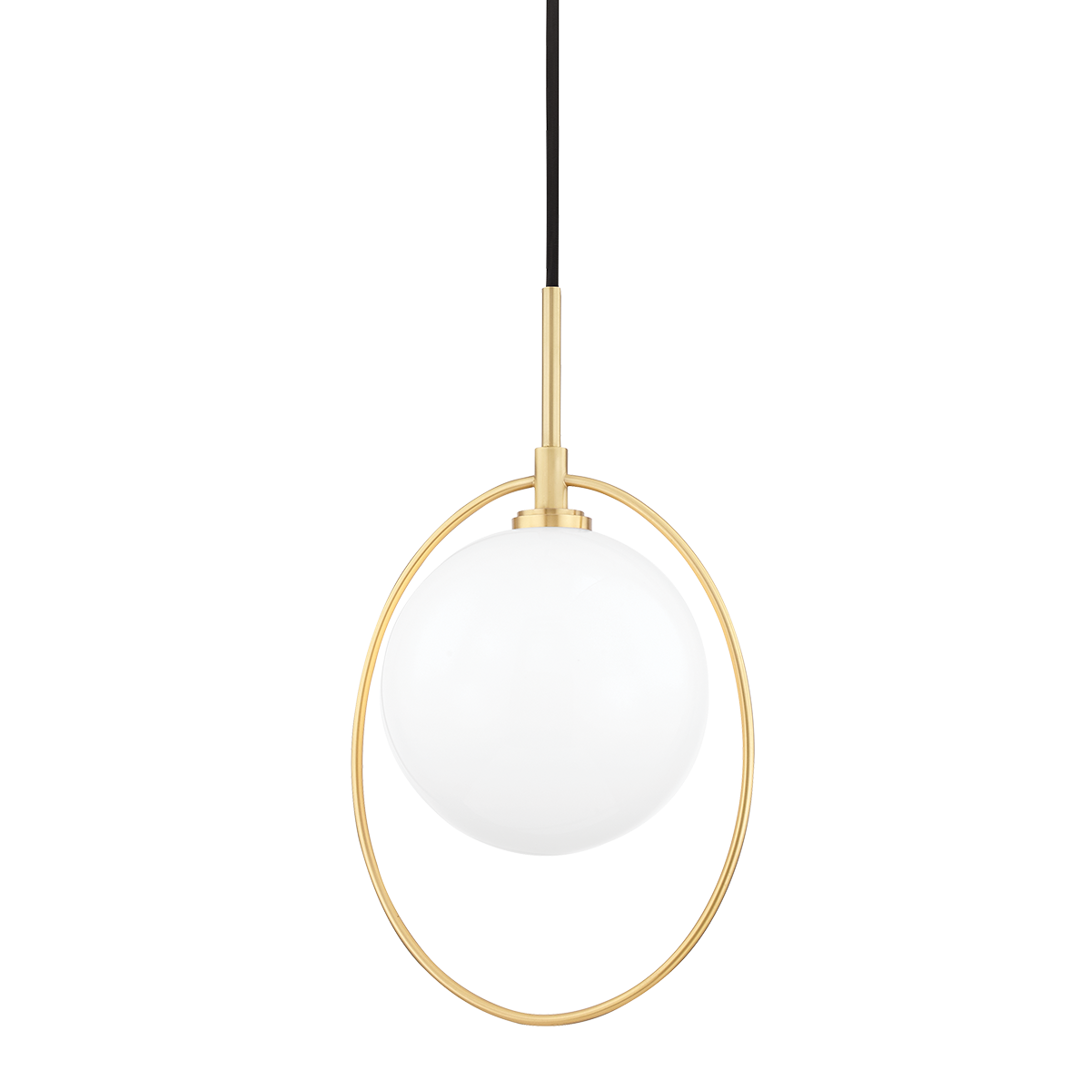 Babette Pendant in Aged Brass Finish
