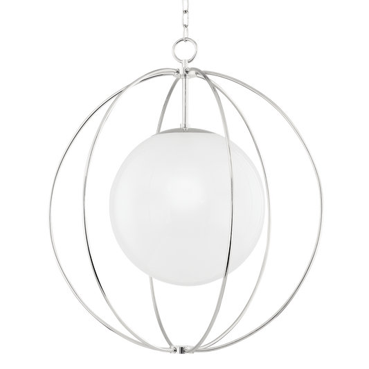 Lyla Pendant in Polished Nickel Finish