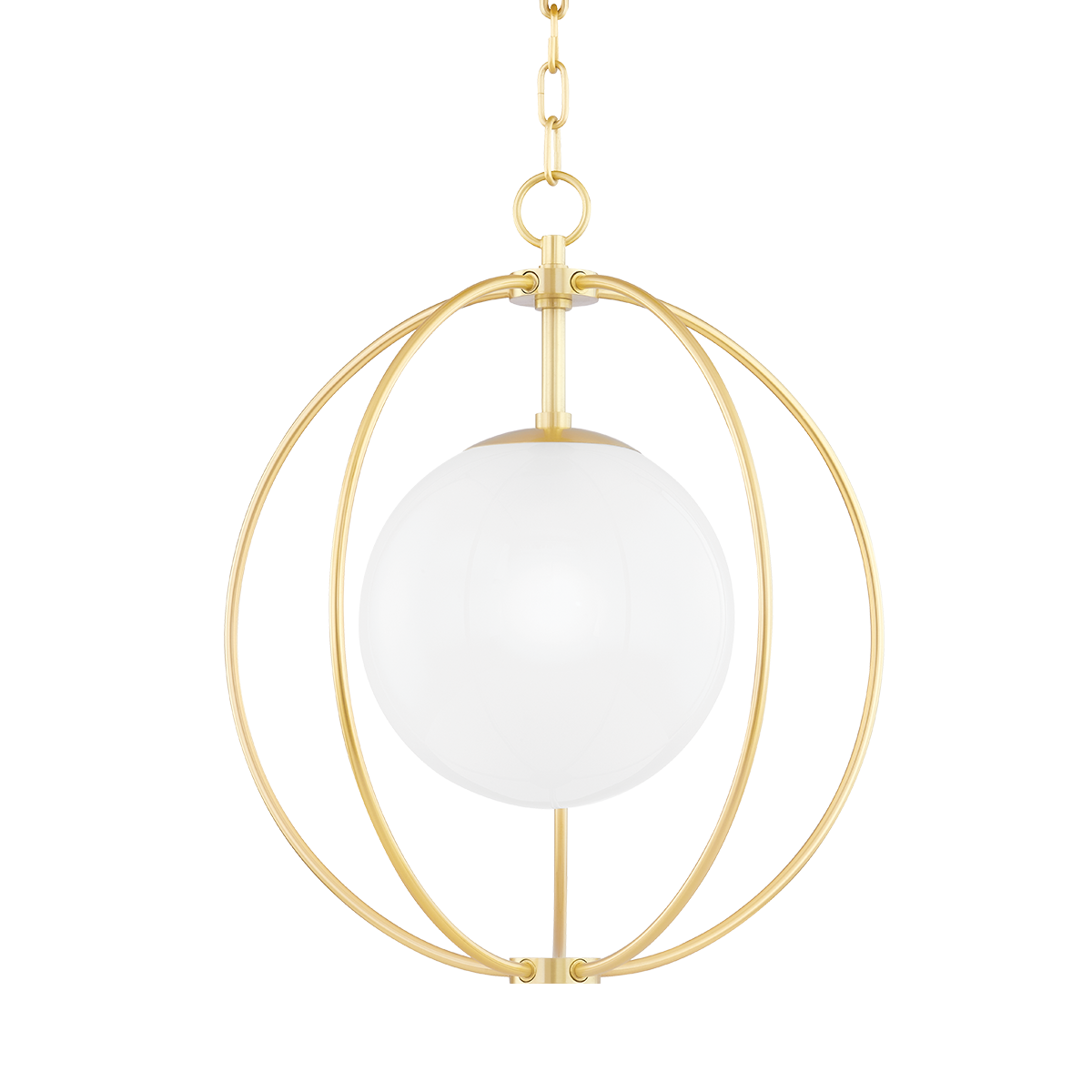 Lyla Pendant in Aged Brass Finish