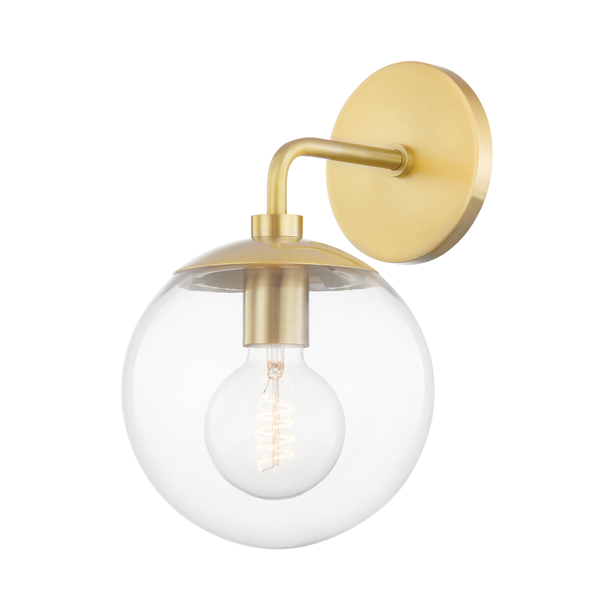 Meadow Wall Sconce in Aged Brass Finish
