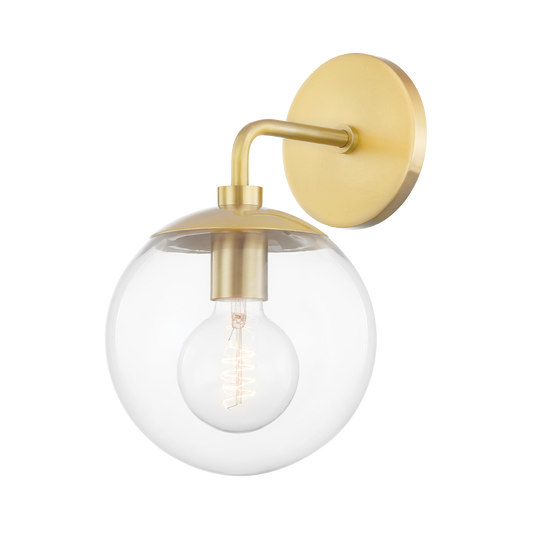 Meadow Wall Sconce in Aged Brass Finish