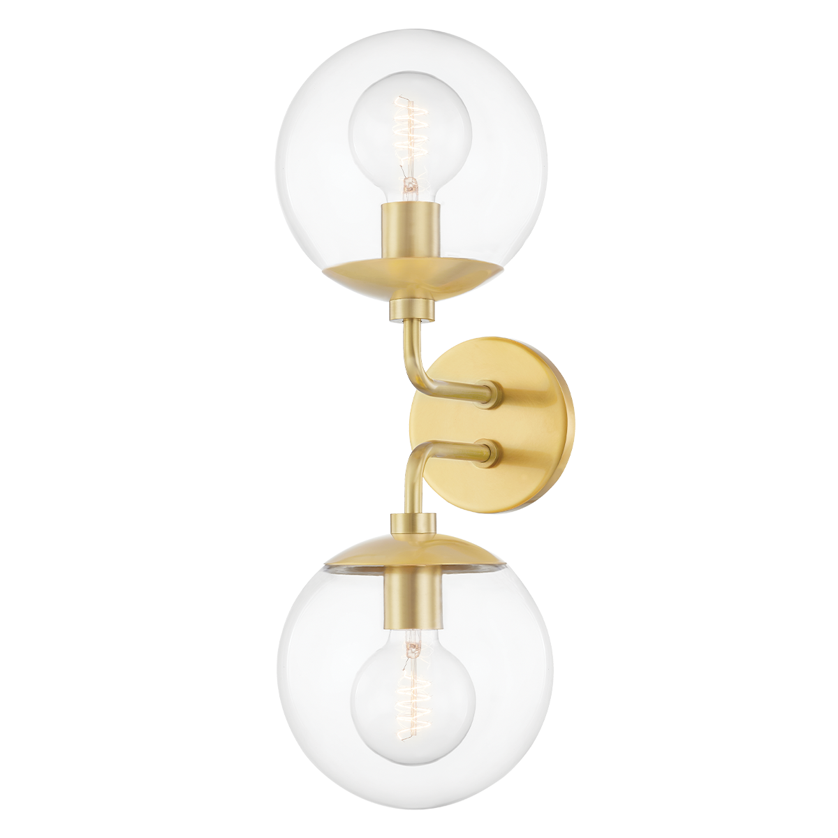 Meadow Wall Sconce in Aged Brass Finish