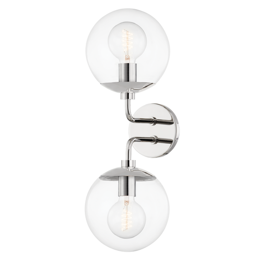 Meadow Wall Sconce in Polished Nickel Finish