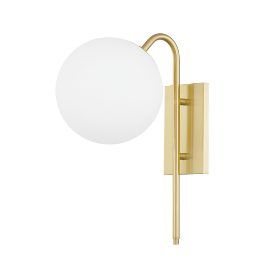 Ingrid Wall Sconce in Aged Brass Finish