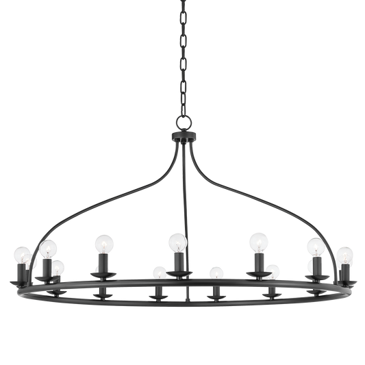 Kendra Chandelier in Old Bronze Finish