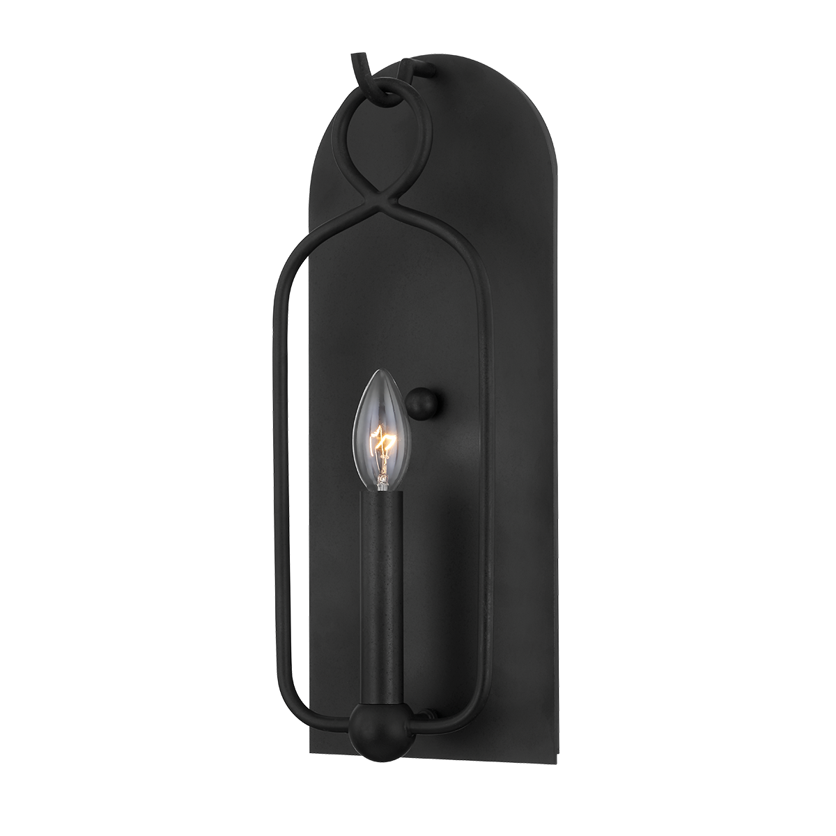 Mallory Wall Sconce in Aged Iron Finish