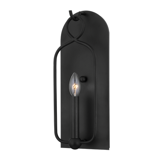 Mallory Wall Sconce in Aged Iron Finish