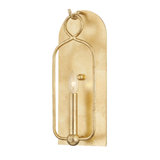 Mallory Wall Sconce in Gold Leaf Finish