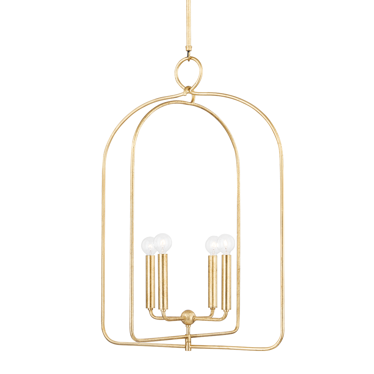 Mallory Pendant in Gold Leaf Finish
