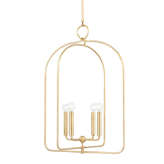 Mallory Pendant in Gold Leaf Finish