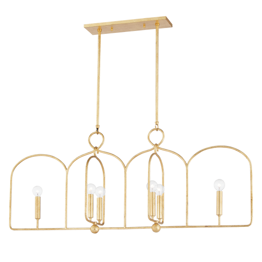 Mallory Linear in Gold Leaf Finish