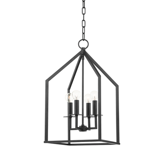 Lena Pendant in Aged Iron Finish