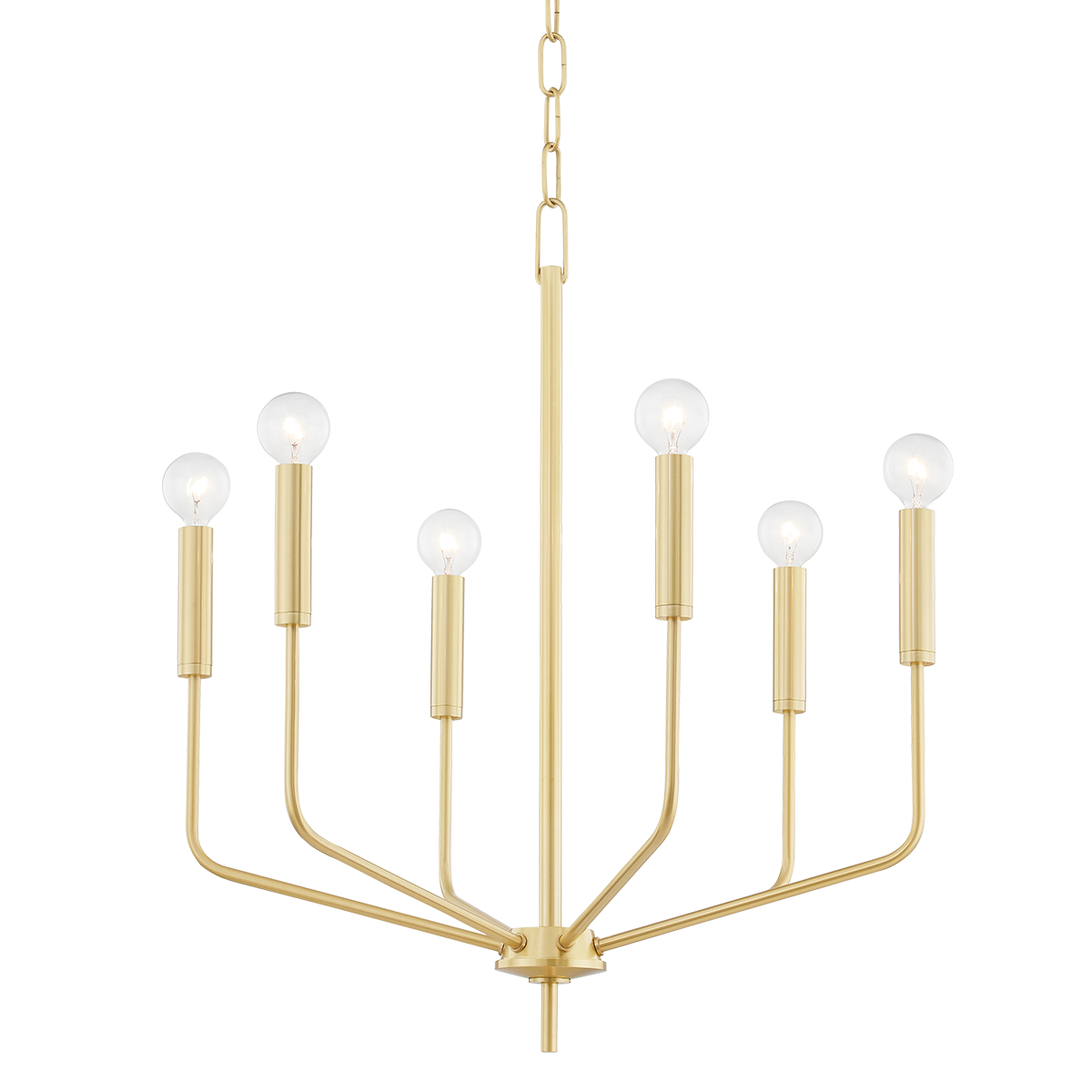 Bailey Chandelier in Aged Brass Finish