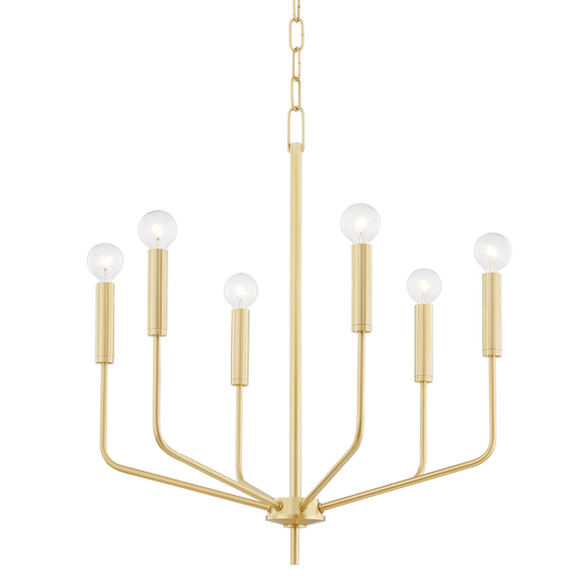 Bailey Chandelier in Aged Brass Finish