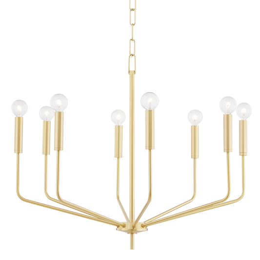 Bailey Chandelier in Aged Brass Finish