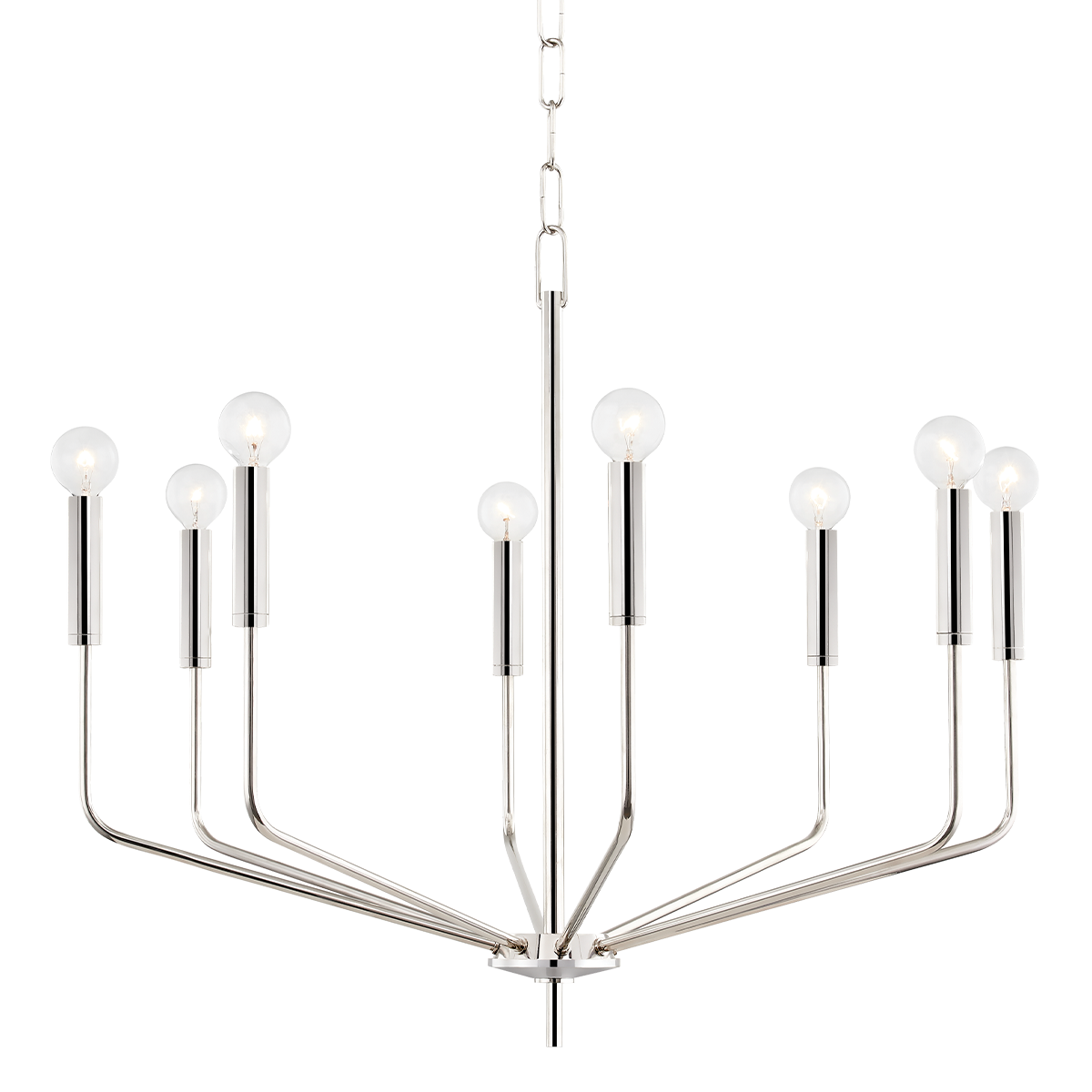 Bailey Chandelier in Polished Nickel Finish