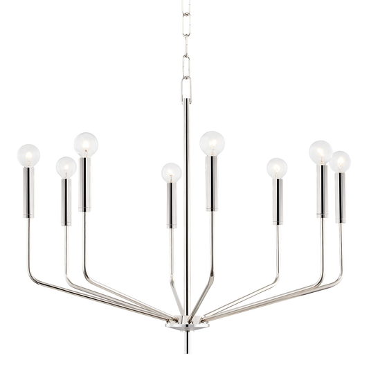 Bailey Chandelier in Polished Nickel Finish