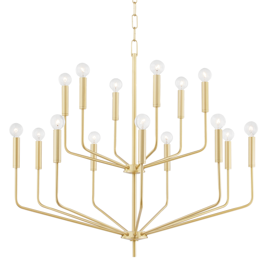 Bailey Chandelier in Aged Brass Finish