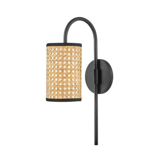 Dolores Wall Sconce in Soft Black Finish