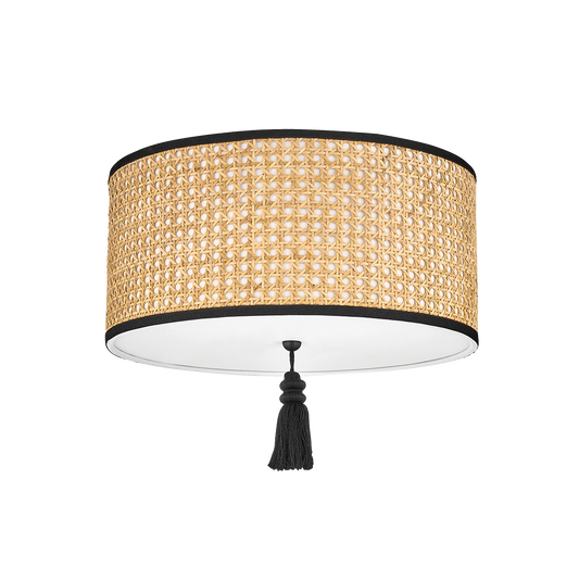 Dolores Flush Mount in Soft Black Finish